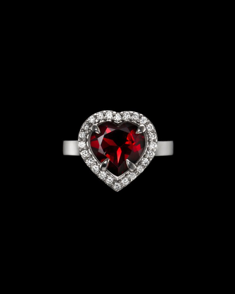 Halo Heart Ring