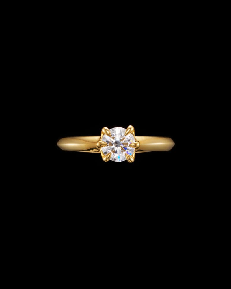 18K Yellow Gold - 0.8 CT G/VS Diamond