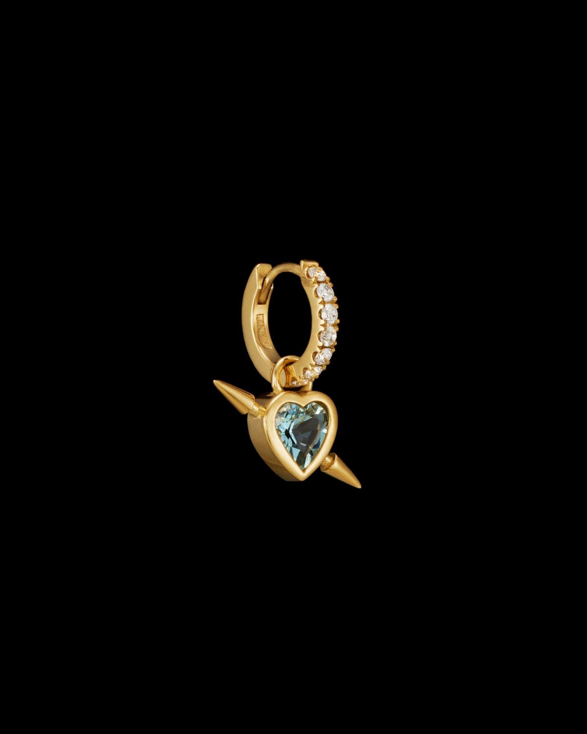 Rebel Heart Diamond Earring-image-1