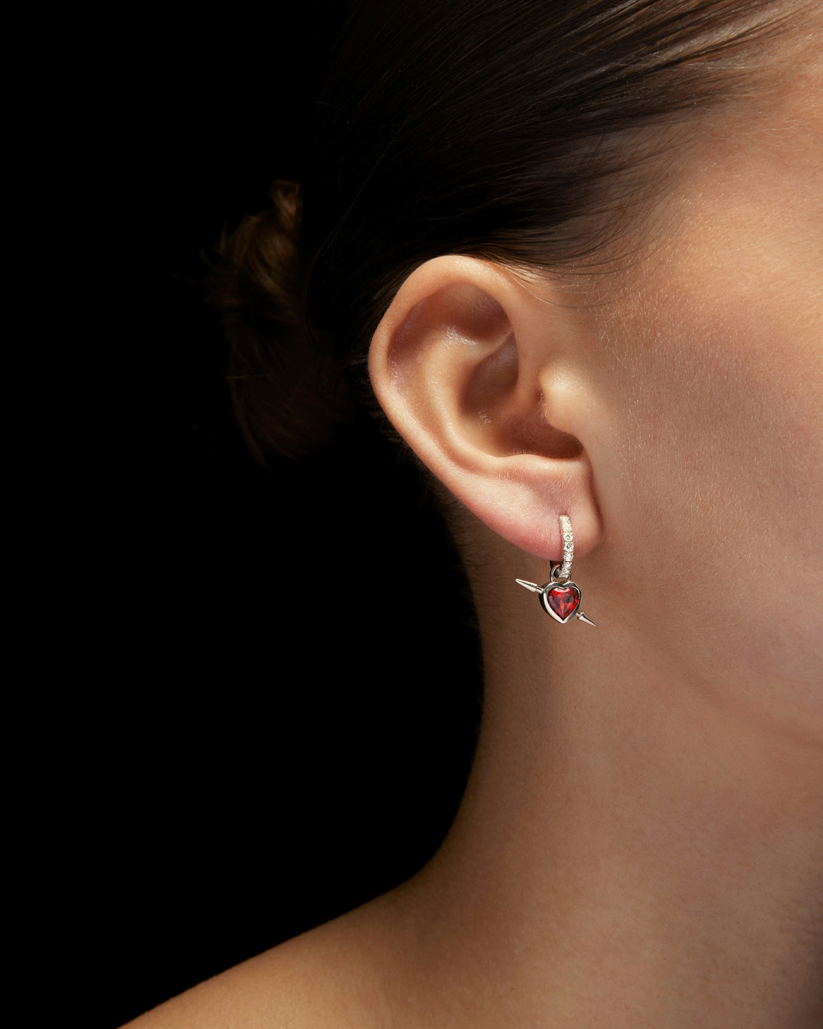 Rebel Heart Diamond Earring-image-3