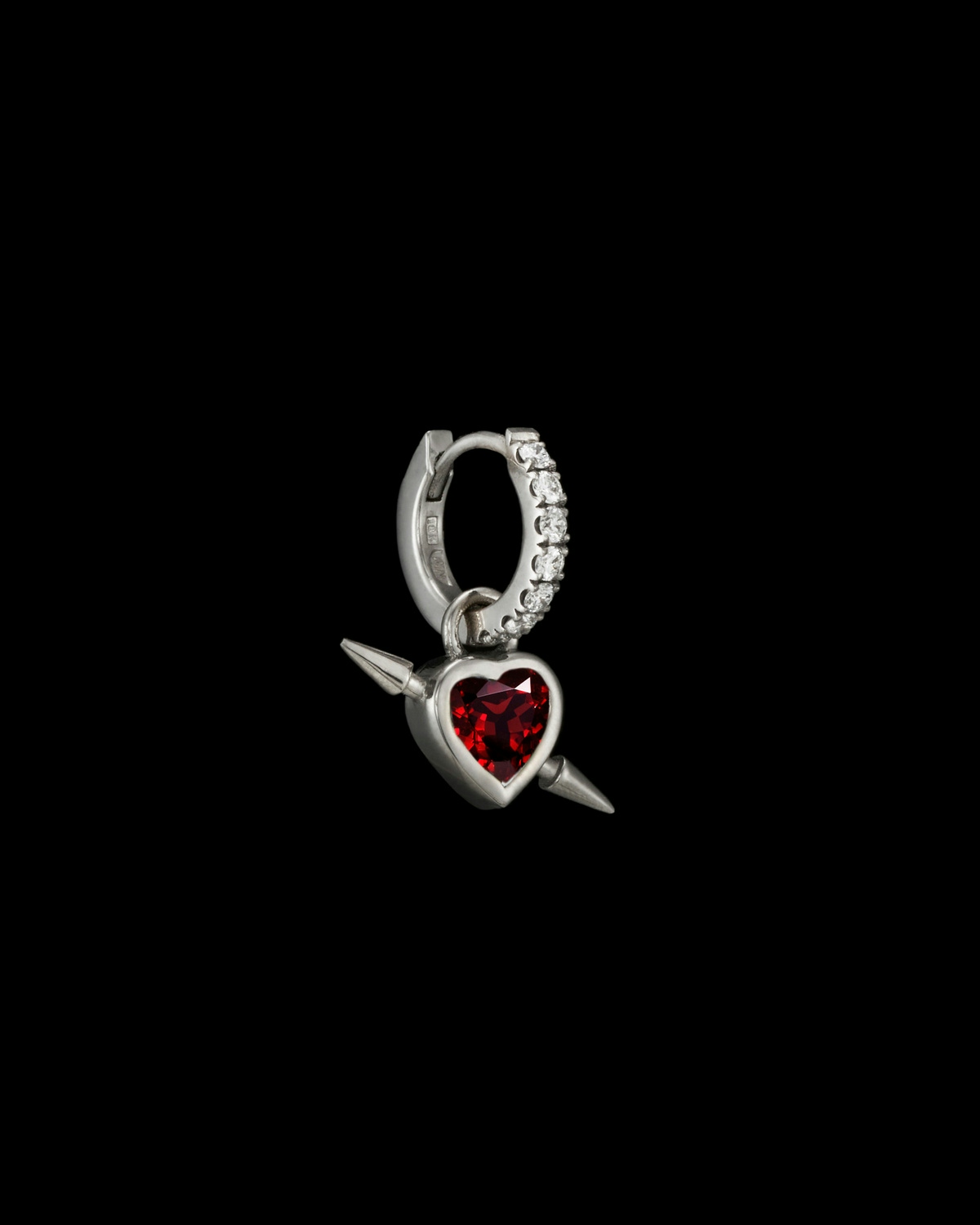 Rebel Heart Diamond Earring-image-1