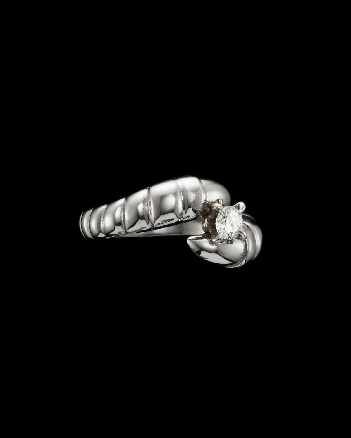 Claw Stone Diamond Ring-image-1