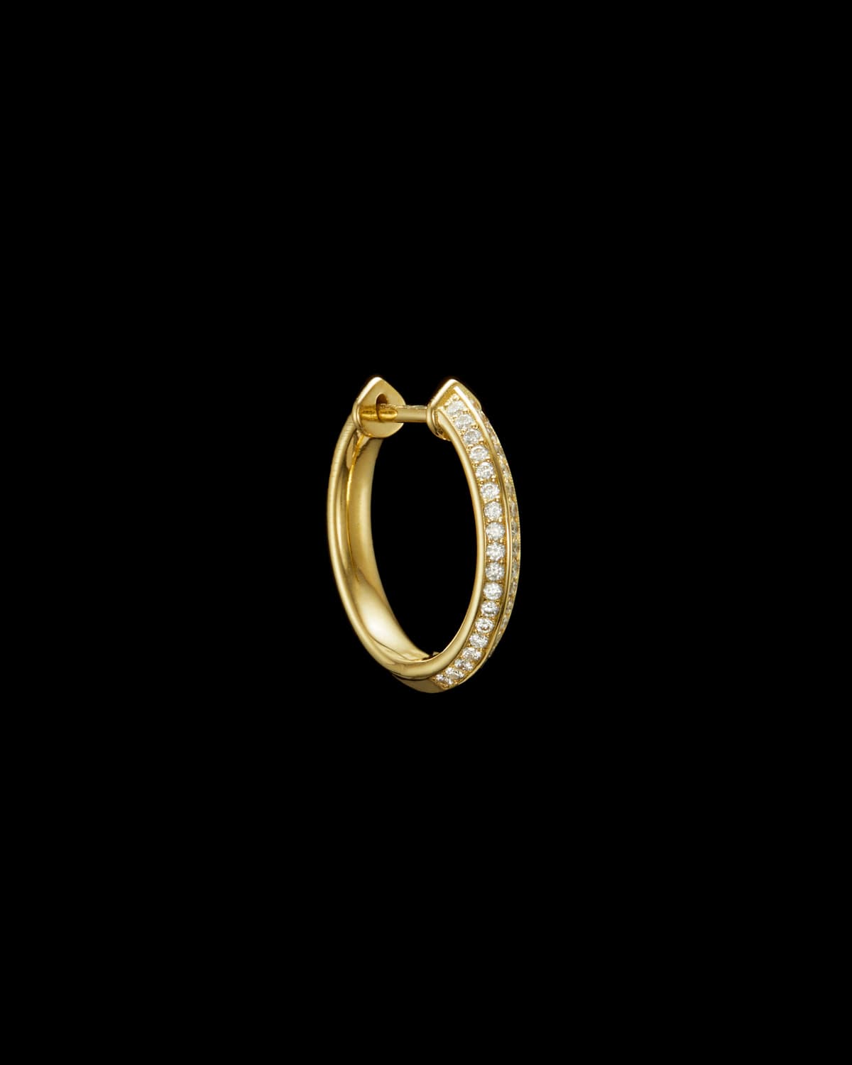 Captured Pavé Hoop Earring