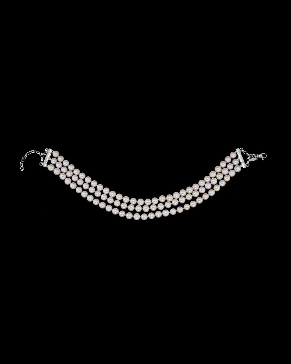 Pearl Choker 3 Strand