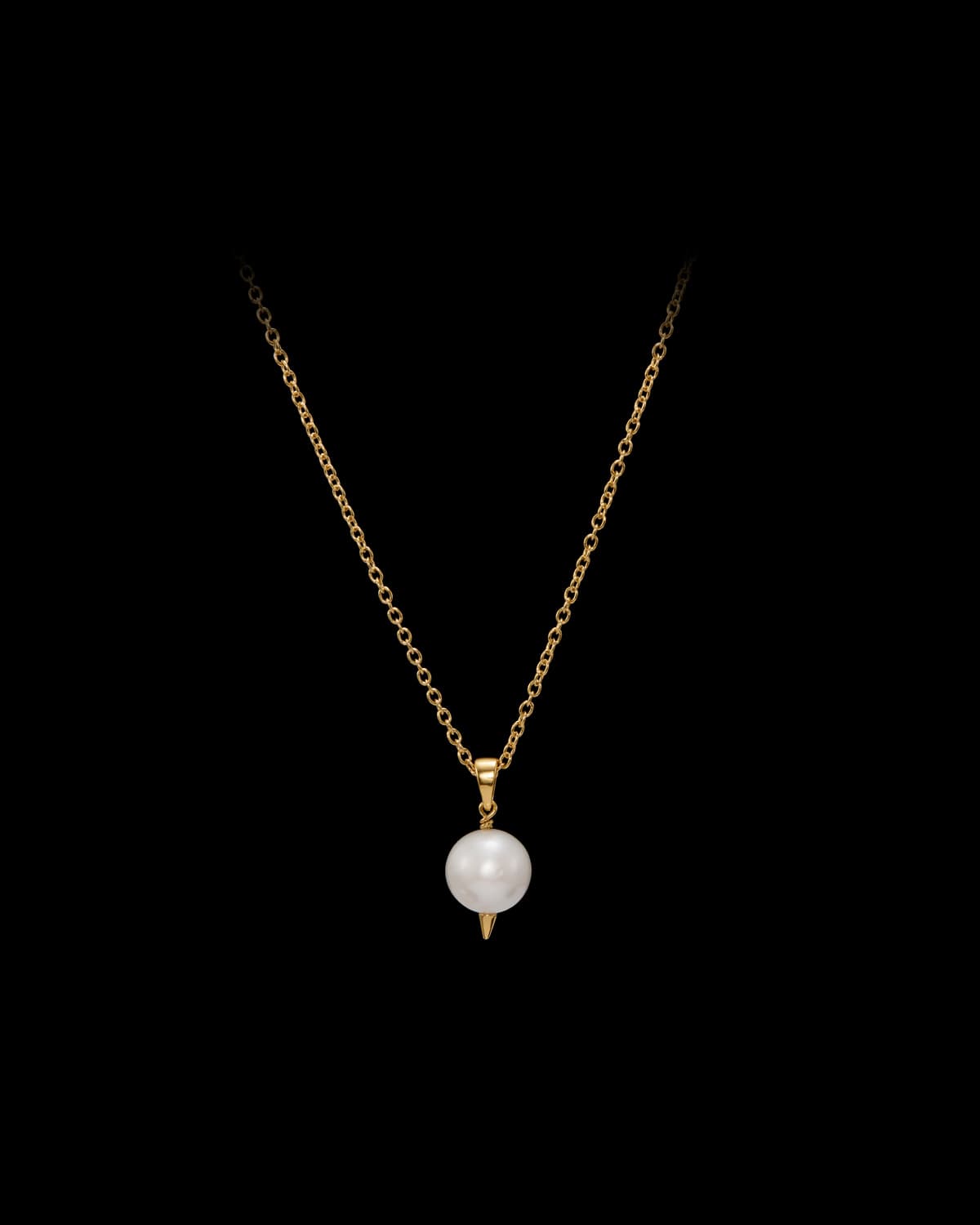 Charmed Pierced Pearl Necklace