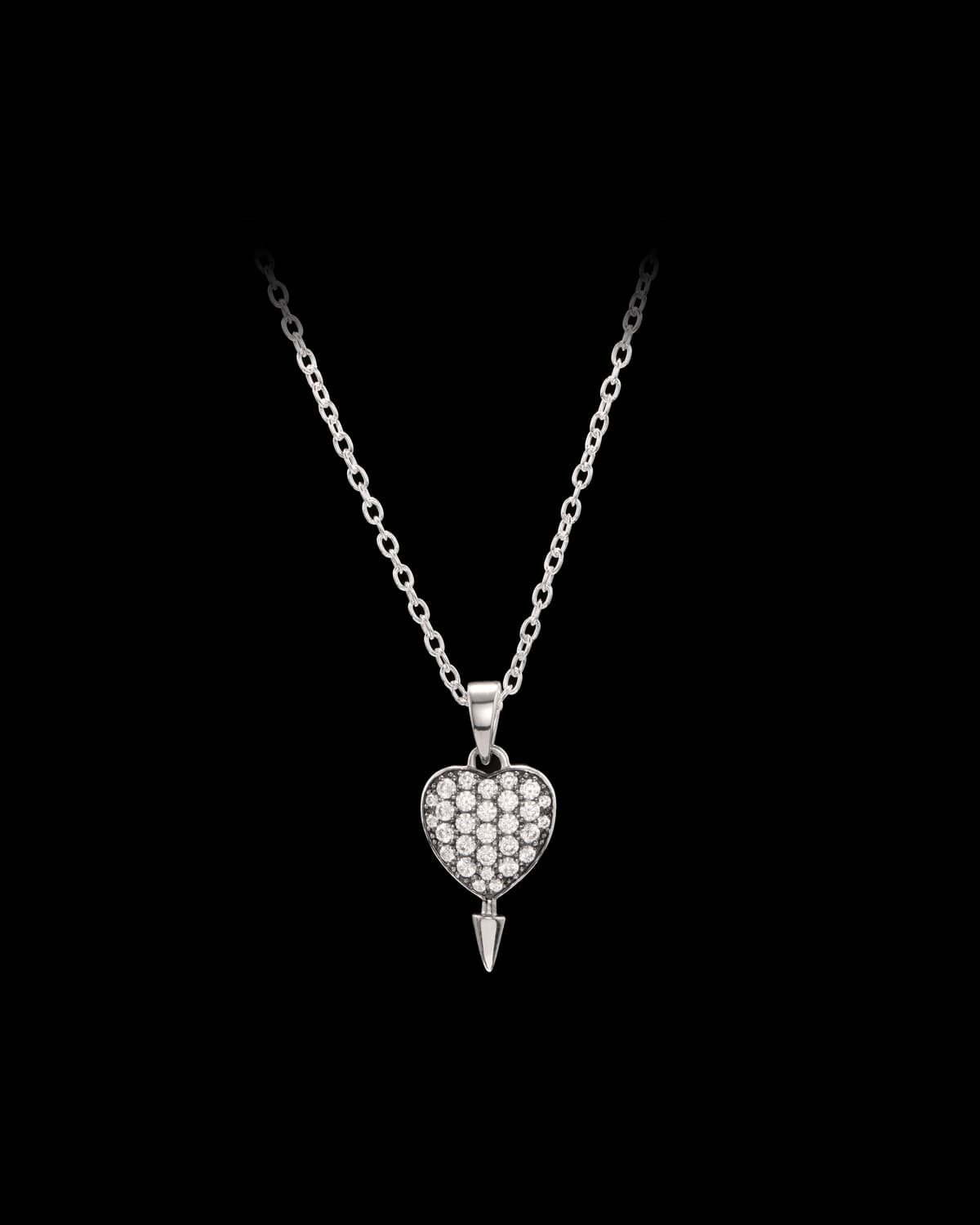 Hazy Heart Necklace