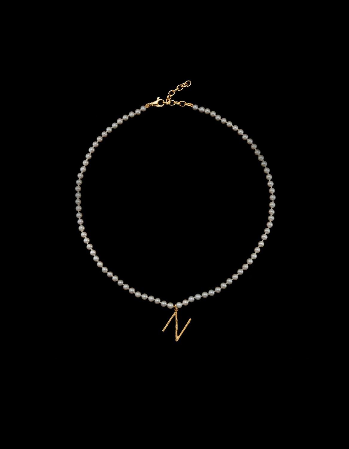 Pearl Letter Necklace-image-0