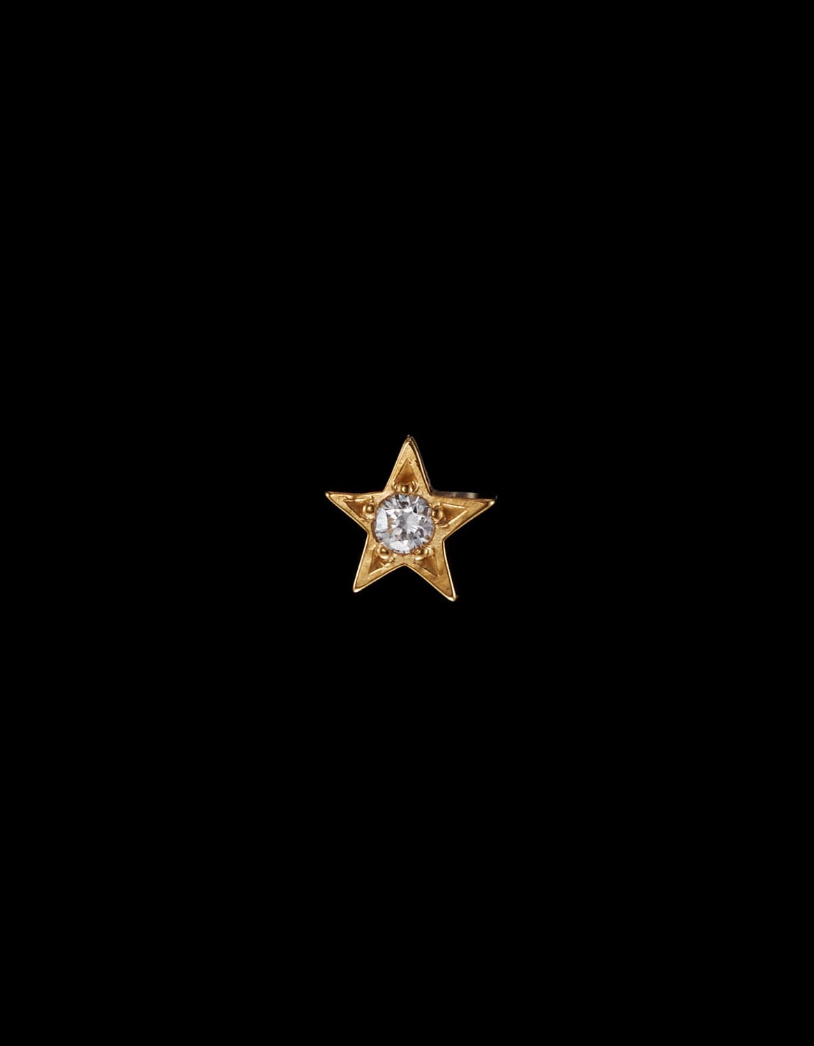 Star Diamond Ear Stud