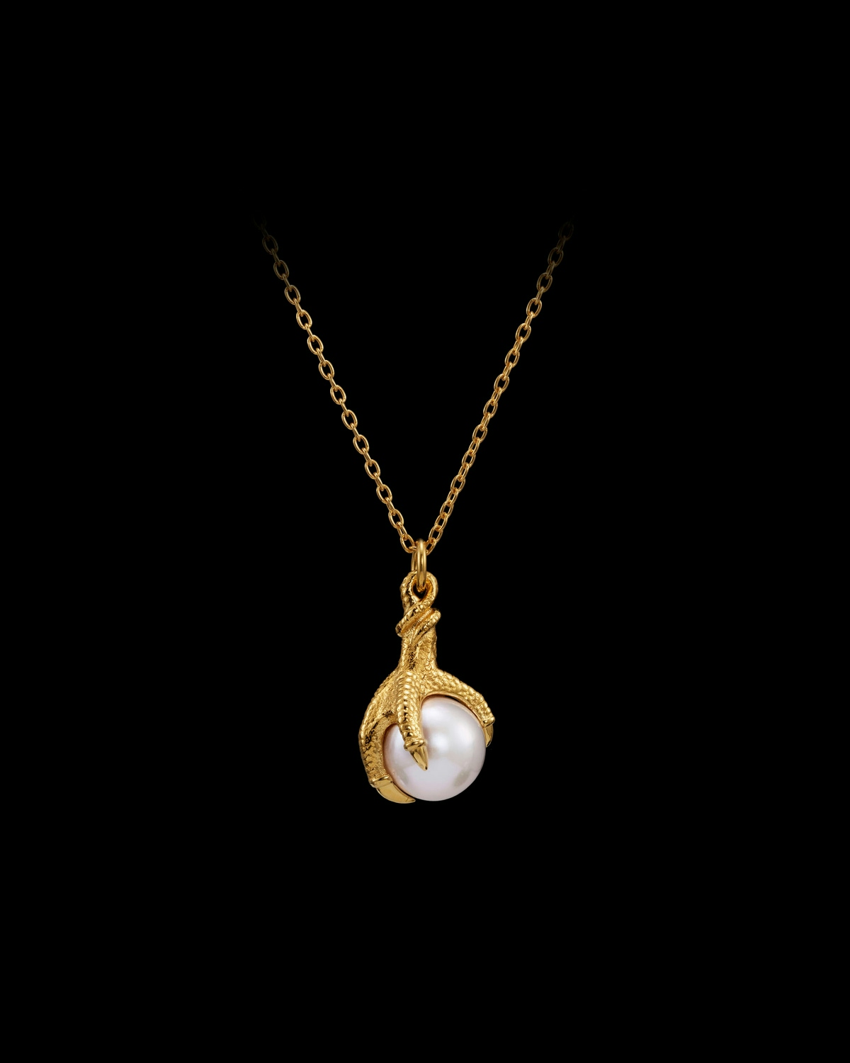 Big Claw Pearl Necklace-image-0